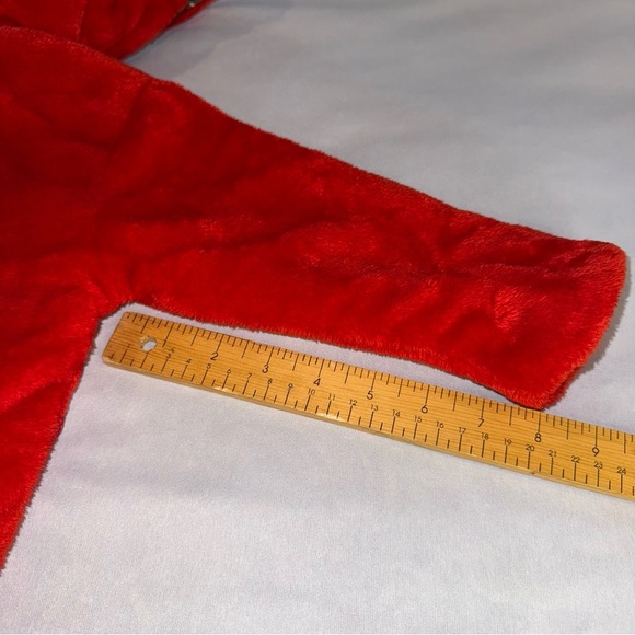 Parrot King Sweater Jacket Plush Kids Red Animal Hoodie Toddler Sz Age 2-3 - Picture 10 of 13